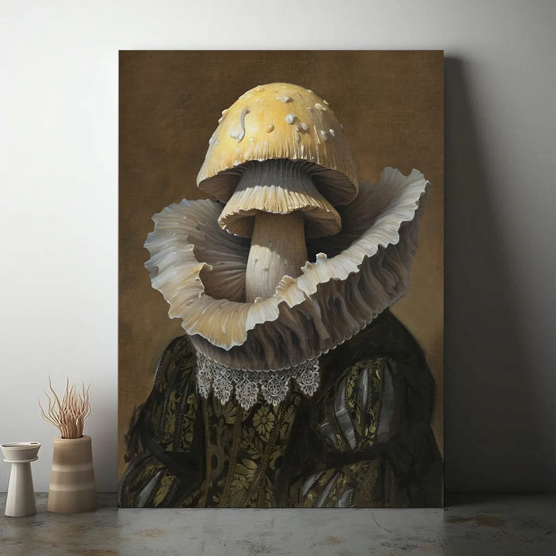 obraz-na-plotnie-portret-grzyb-80x120-cm-stan-nowy
