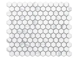 mozaika-mini-heksagon-carrara-mat-calacata-marmur