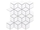 mozaika-ceramiczna-diamond-romb-biala-matowa