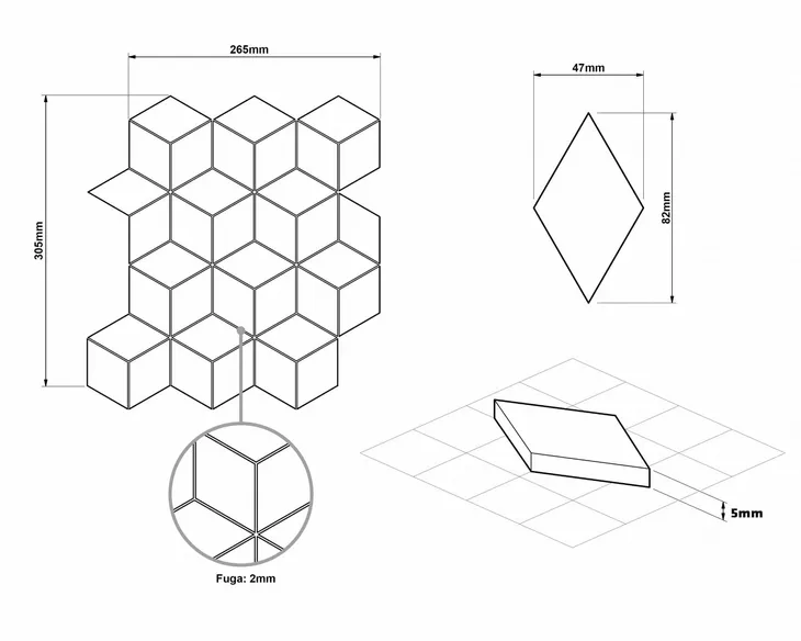 mozaika-ceramiczna-diamond-romb-biala-matowa-jednostka-sprzedazy-sztuka