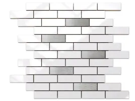 mozaika-biala-white-polysk-silver-cegielka-murek