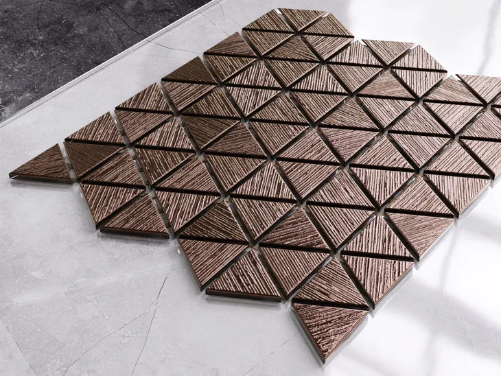 mozaika-szklana-triangle-blanket-copper-brown-stan-nowy