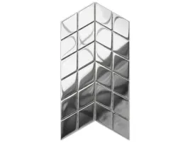 mozaika-double-chevron-srebrna-chrom-metalic