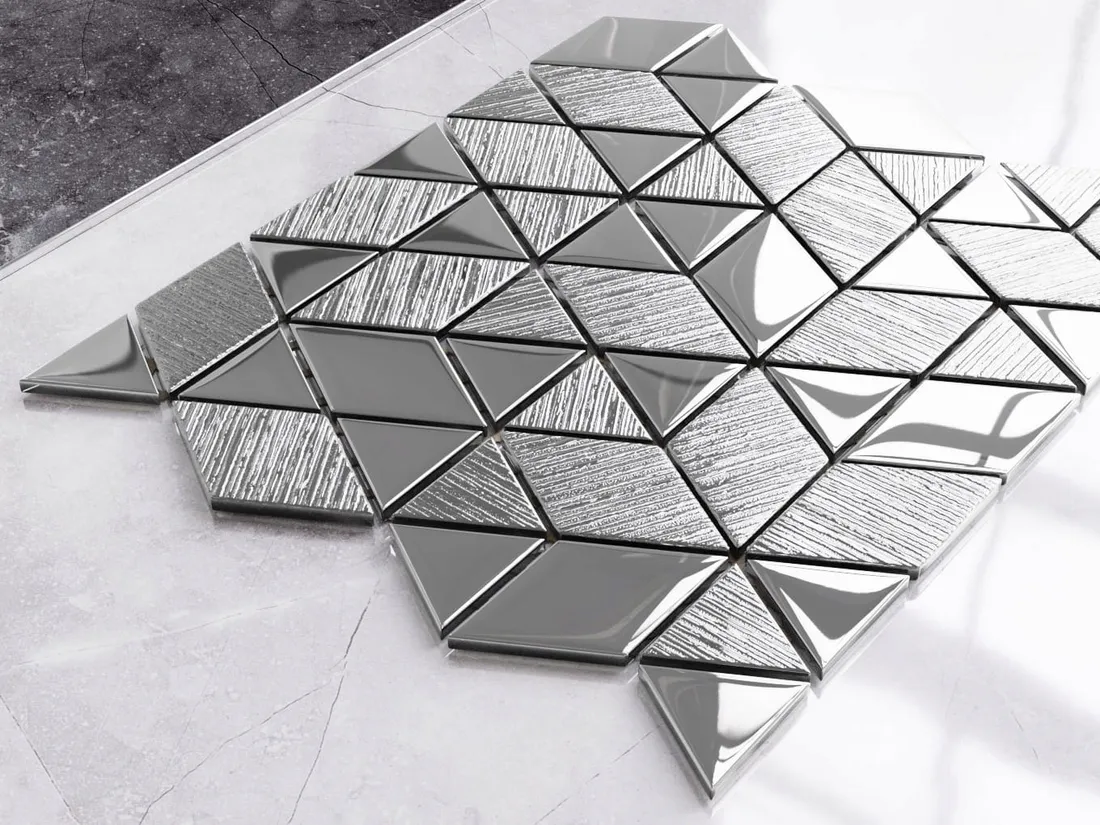 mozaika-szklana-triangle-diamond-silver-srebrna-stan-nowy