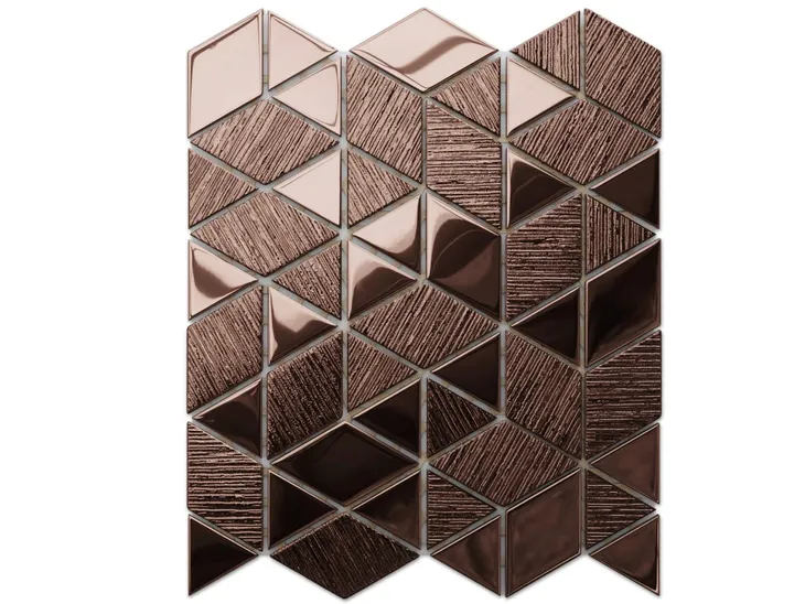 mozaika-szklana-triangle-diamond-copper-brown