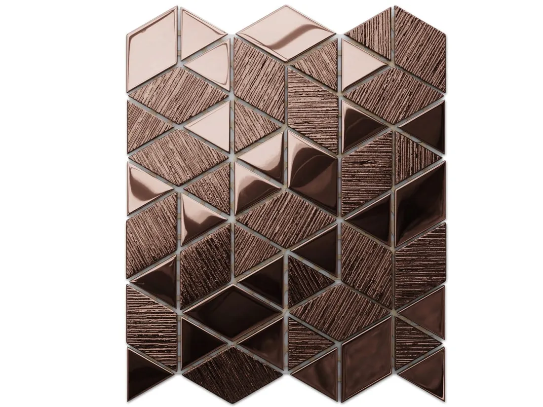 mozaika-szklana-triangle-diamond-copper-brown