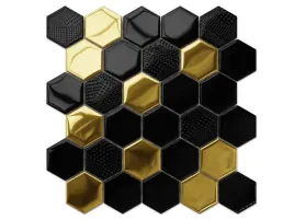 heksagon-mozaika-szklana-volcano-gold