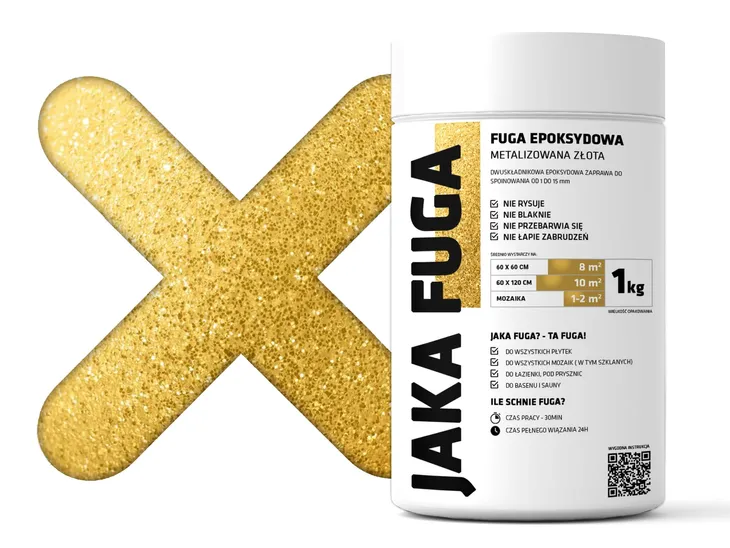JAKA FUGA | epoksydowa ZŁOTA metalizowana 1kg