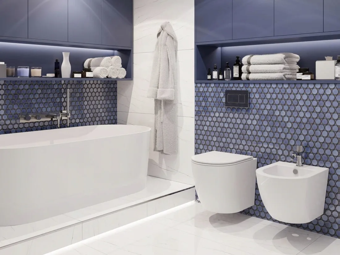 mozaika-ceramiczna-circle-dots-royal-blue-niebieska