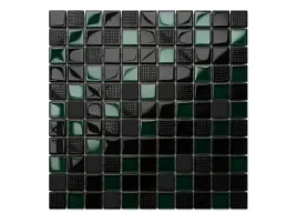 mozaika-szklana-volcano-green-czarna-30x30cm-6mm