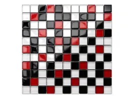 mozaika-szklana-black-red-white-czarna-biala-30x30