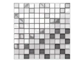 mozaika-szklana-szara-perla-biala-mix-30x30-listwa