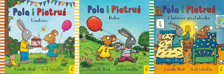 PAKIET 3X POLA I PIOTRUŚ - URODZINY + BALON + ULUBIONA PRZYTULANKA - REID