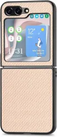 gruattreay-etui-do-samsung-galaxy-z-flip-5-5g-bezowe-carbon-karbonowe