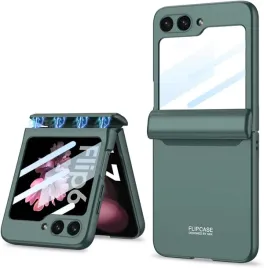 gruattreay-etui-do-samsung-galaxy-z-flip-6-z-flip-7-fe-szklo-lcd-zielone