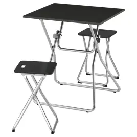 ikea-gunde-stol-i-2-stolki-skladany-czarny-skladany-czarny-67x67-cm