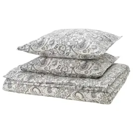 ikea-rodgersia-poszwa-na-koldre-i-2-poszewki-szary-bialy-200x200-50x60-cm