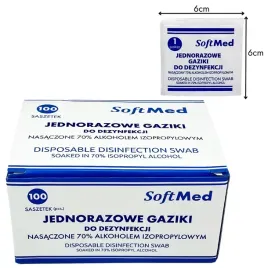 gaziki-odkazajace-nasaczone-alkoholem-izopropylowym-softmed-6x6cm-100-szt