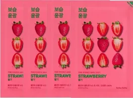 4-sztuki-pure-essence-mask-sheet-strawberry-holika-holika-rumianek-yuzu
