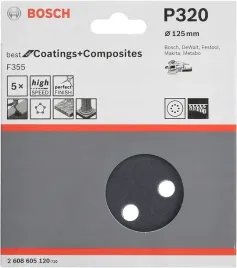 papier-scierny-na-rzep-f355-125mm-ziarno-p320-2608605120-bosch-opak-5szt