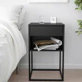 ikea-stolik-nocny-vikhammer-czarny-stan-nowy