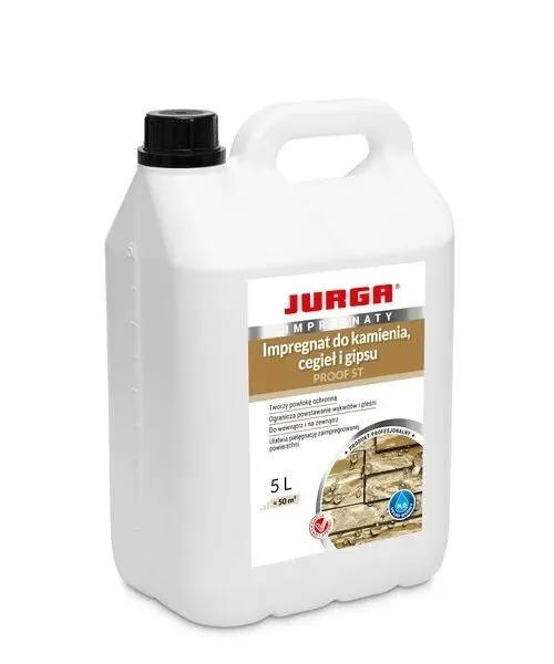 Impregnat do kamienia naturalnego cegły gipsu ochronny 5L PROOF ST Jurga