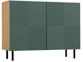 komoda-2d-ryflowana-100-cm-zielony-kamika-kwadrat-ts-3-kolory