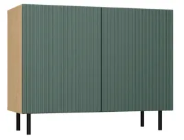 komoda-2d-ryflowana-100-cm-zielona-kamika-slim-ts-3-kolory