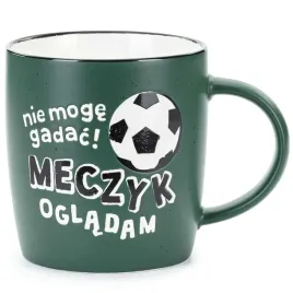 kubek-pilka-nozna-meczyk-ogladam-zielony-ciemny-partydeco-350-ml