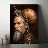 obraz-na-plotnie-portret-slimak-50x70-cm-stan-nowy