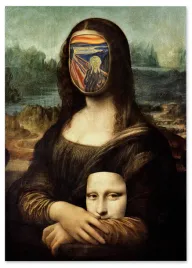 obraz-na-plotnie-mona-lisa-scream-80x120-cm