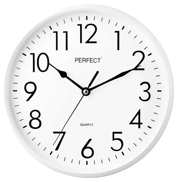 zegar-scienny-perfect-bialy-26cm-1x-bateria-maxell-aa