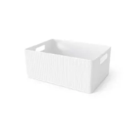 organizer-bialy-pojemnik-z-uchwytami-na-drobiazgi-kable-biuro
