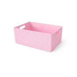 organizer-rozowy-pojemnik-z-uchwytami-na-drobiazgi-kable-biuro