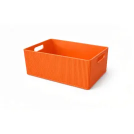 organizer-pomaranczowy-pojemnik-z-uchwytami-na-drobiazgi-kable-biuro