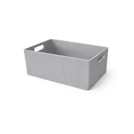 organizer-szary-pojemnik-z-uchwytami-na-drobiazgi-kable-biuro