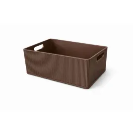 organizer-brazowy-pojemnik-z-uchwytami-na-drobiazgi-kable-biuro