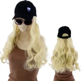 damska-czapka-z-daszkiem-i-peruka-wlosy-dlugosc-40cm-blond-krecone-loki