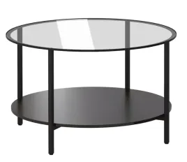vittsjo-stolik-kawowy-okragly-szklo-czarny-ikea