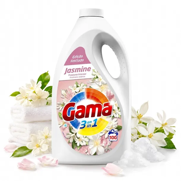 PŁYN DO PRANIA Gama Uniwersalny Jasmin 4500 ml 100 Prań do Tkanin