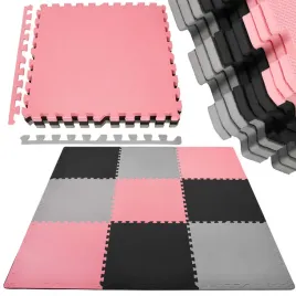 mata-piankowa-kwadraty-179x179-cm-szare-czarne-rozowe-puzzle-dla-dzieci