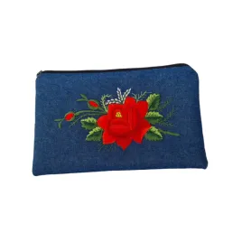 plaska-kosmetyczka-folk-haft-lowicki-kolor-jeans-handmade