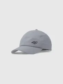 czapka-z-daszkiem-4f-dziecieca-strapback-unisex-acabu386-szara-ss25