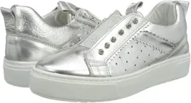 buty-patrizia-pepe-argento-lamianto-sneaker-dzieciece-srebrny