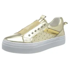 buty-patrizia-pepe-argento-lamianto-sneaker-dzieciece-zlote