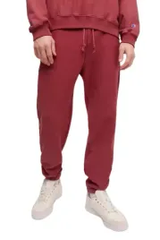 spodnie-meskie-champion-elastic-cuff-dresowe-bordowe