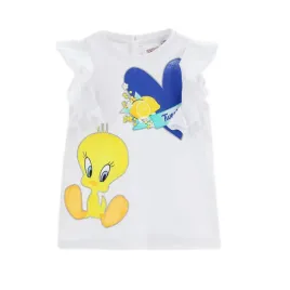koszulka-dla-dziewczynki-original-marines-tweety-biala-z-nadrukiem