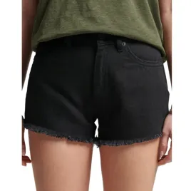 spodenki-damskie-superdry-lace-hot-szorty-jeansowe-czarne