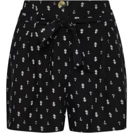 spodenki-damskie-superdry-czarne-z-nadrukiem-letnie