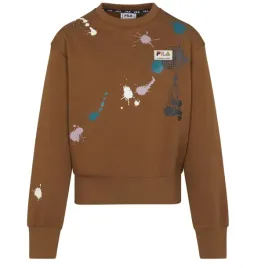 bluza-dziewczeca-fila-tillburg-dresowa-brazowa